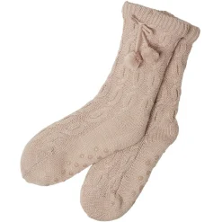 Gifi Paire de chausettes intérieur Femme rose avec pompons