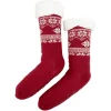 Outlet Gifi Paire de chaussettes de Noël imprimé rouge et blanc