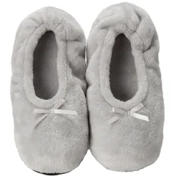 Online Gifi Paire de Chaussons ballerines noire blanc ou rouge