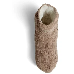 Discount Gifi Paire de chaussons chaussettes basses rose - Taille unique