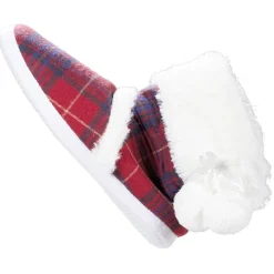 Outlet Gifi Paire de chaussons montants fourrés motif tartan