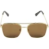 Outlet Gifi Paire de lunettes de soleil femme doré et marron