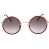 Online Gifi Paire de lunettes de soleil femme doré et rouge