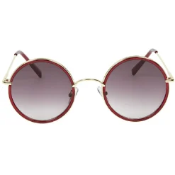 Online Gifi Paire de lunettes de soleil femme doré et rouge