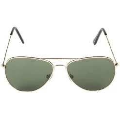 Discount Gifi Paire de lunettes de soleil mixte doré et vert