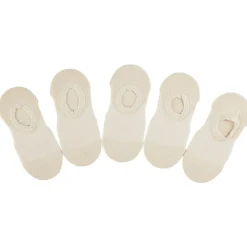 Clearance Gifi Paires de chaussettes invisible x5 femme beige