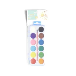 Gifi Jeux Créatifs<Palette de peinture avec pinceau 12 couleurs