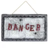 Pancarte animée Halloween inscription Danger*Gifi New