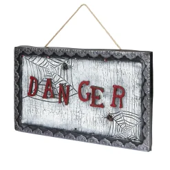 Pancarte animée Halloween inscription Danger*Gifi New