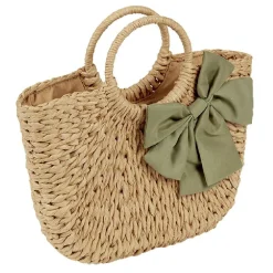 Online Gifi Panier tressé et son noeud vert