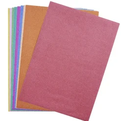 Gifi Papier adhésif colorés et pailletés 18x15cm 10 feuilles