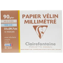 Papier millimétré 12 F 90GR*Gifi Hot