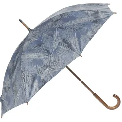 Hot Gifi Parapluie canne imprimé feuillage