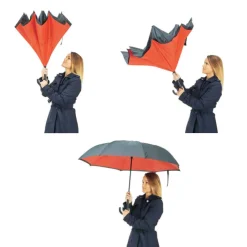 Outlet Gifi Parapluie inversé noir