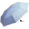 Discount Gifi Parapluie manuel à rayure bleues et blanches
