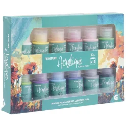 Peinture acrylique 22ml x12*Gifi New