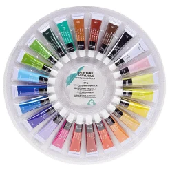 Gifi Peinture acrylique 12 ml x 24 et sa palette
