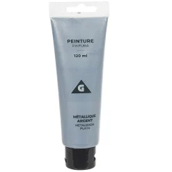 Gifi Peinture Tempera argent métallique