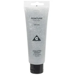 Gifi Peinture Tempera gris pailletté