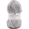 Gifi Pelote acrylique laine Cheval Blanc fil épais mélange Taïga 413 gris