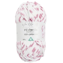 Gifi Pelote de fil à tricoter chenille multicolore 100Gr