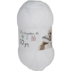 Gifi Pelote de fil à tricoter spécial layette x4