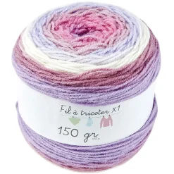 Gifi Pelote de laine toupie ton rose