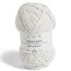 Gifi Pelote fil à tricoter 200m effet velours polyester blanc 100g