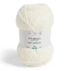 Gifi Pelote fil à tricoter 200m effet velours polyester écru 100g