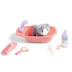 Gifi Eveil<Peluche animal avec baignoire et accessoires