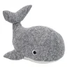 Gifi Jeux D'Imagination Et D'Imitation<Peluche baleine sonore grise L25cm