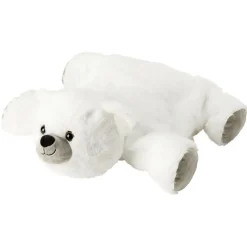 Gifi Eveil<Peluche coussin ours polaire blanc allongé sur le ventre 40 cm
