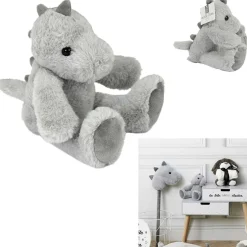 Gifi Eveil<Peluche dinosaure gris clair et foncé 20x10xH30cm