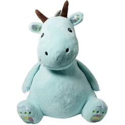 Gifi Eveil<Peluche dragon assis polyester 130cm bleu