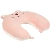 Hot Gifi Peluche 2en1 coussin de voyage souris rose