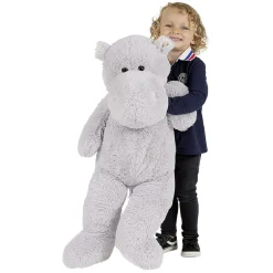Gifi Eveil<Peluche hippopotame gris L.100 cm