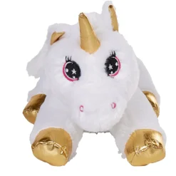 Gifi Eveil<Peluche licorne blanche avec corne et pattes dorées
