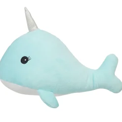Clearance Gifi Peluche narval douceur bleue et blanche