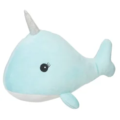 Clearance Gifi Peluche narval douceur bleue et blanche