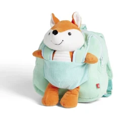 Gifi Eveil<Peluche renard sac à dos 24x17xH28cm