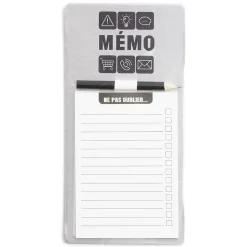 Pense-bête magnétique 50 feuilles mémo + crayon*Gifi Discount