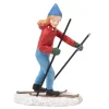Gifi Personnage skieuse village de Noël
