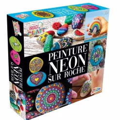 Pierre à peindre x4 peinture néon*Gifi Online