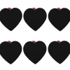 Pince ardoise coeur rouge bordeaux x6*Gifi