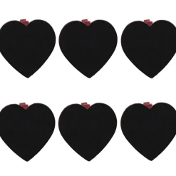 Pince ardoise coeur rouge bordeaux x6*Gifi