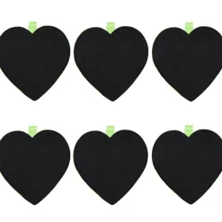Gifi Pince ardoise coeur vert x6