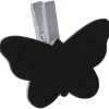 Gifi Pince ardoise papillon argenté x6