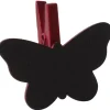 Gifi Pince ardoise papillon rouge bordeaux x6