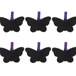 Gifi Pince ardoise papillon violet x6