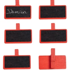 Pince ardoise rouge x6*Gifi Hot